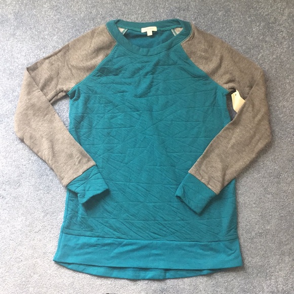 Tops - Pink lotus quilted sweatshirt